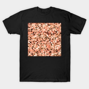 Rose gold glitter sequins T-Shirt